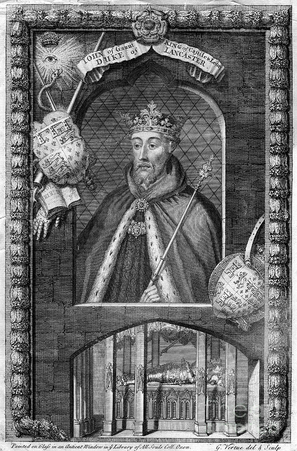 John Of Gaunt, 1st Duke Of Lancaster #1 Drawing by Print Collector