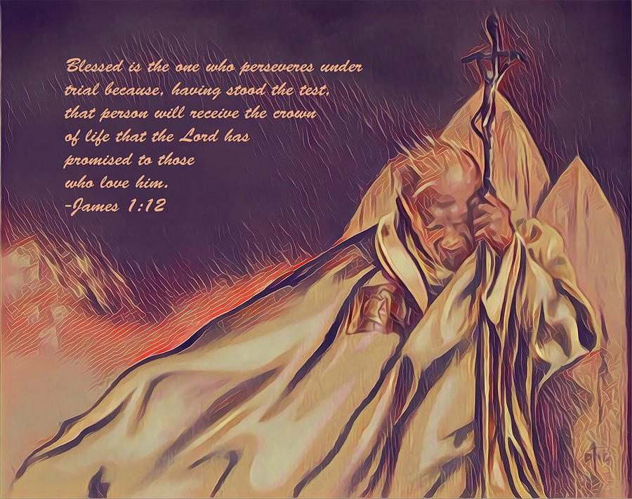 John Paul II In The Wind #1 Digital Art by David Bader