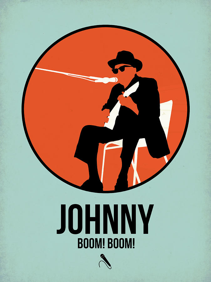 Music Digital Art - Johnny Poster 1 #1 by Naxart Studio