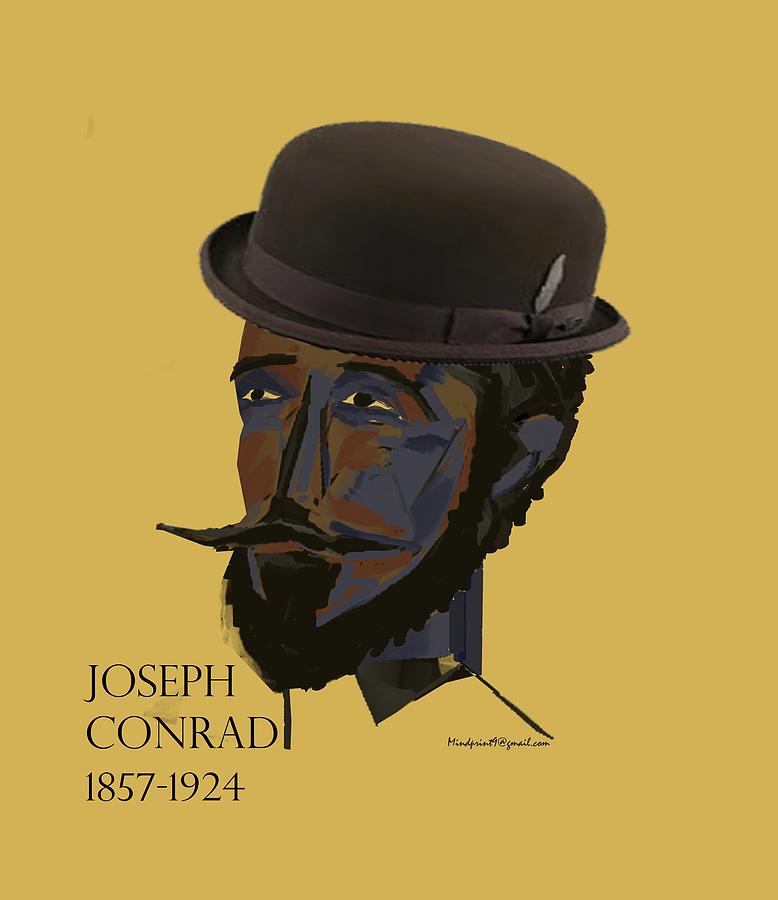 Joseph Conrad #1 Digital Art by Asok Mukhopadhyay