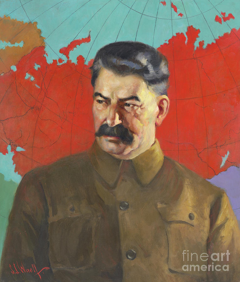 Joseph Stalin, 1937 Painting by Samuel Johnson Woolf