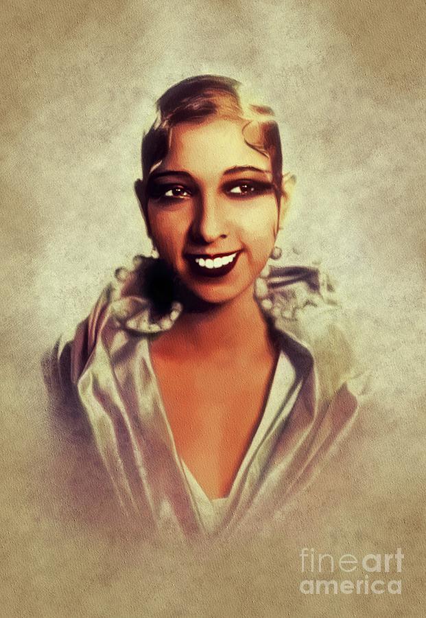 Music Painting - Josephine Baker, Vintage Entertainer #1 by Esoterica Art Agency