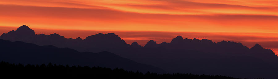 Julian Alps sunset #1 Photograph by Ian Middleton