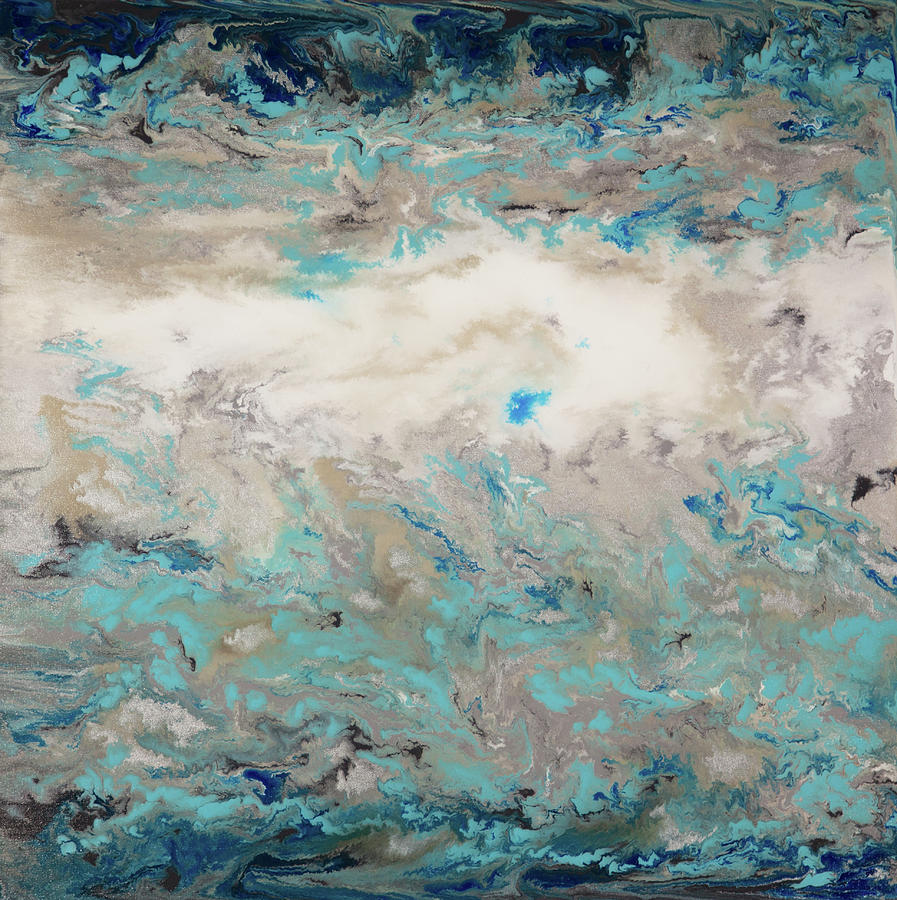 Abstract Painting - Jupiter 2 #1 by Hilary Winfield