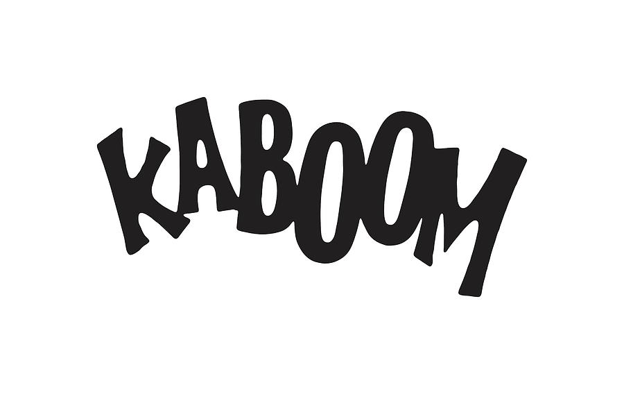 Black And White Drawing - Kaboom #1 by CSA Images