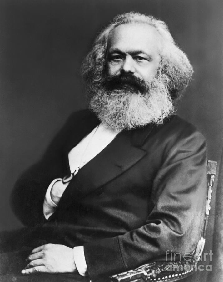 Portrait Photograph - Karl Marx #1 by Bettmann