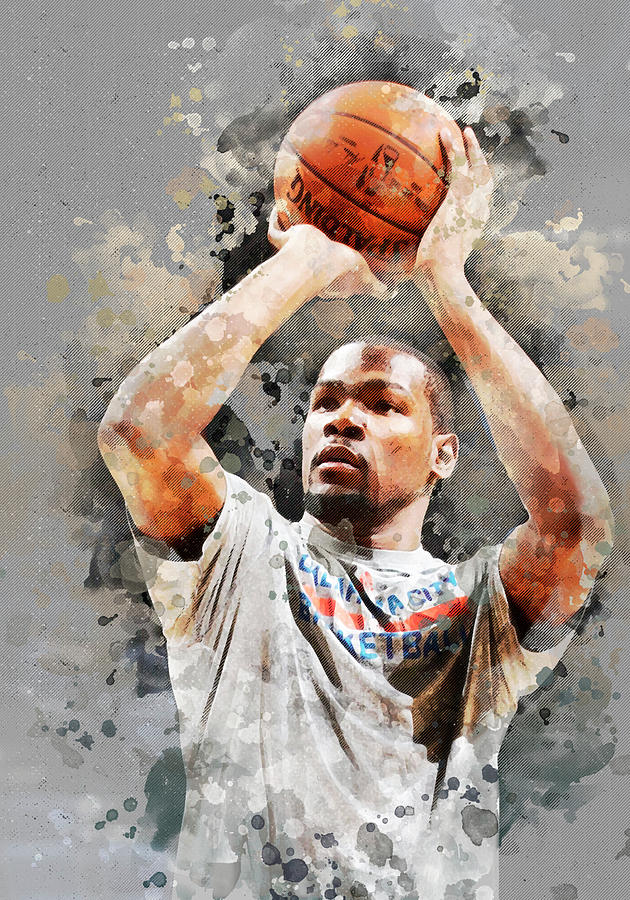 Kevin Wayne Durant Digital Art by Nadezhda Zhuravleva