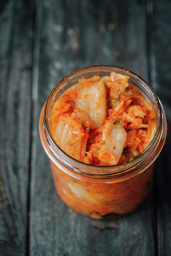 Kimchi - Fermented Chinese Cabbage From Korea #1 Photograph by Kate Prihodko