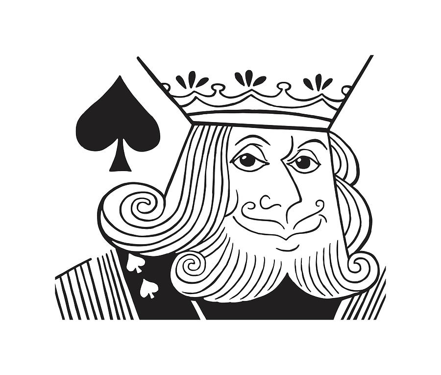 King of Spades Drawing by CSA Images Fine Art America