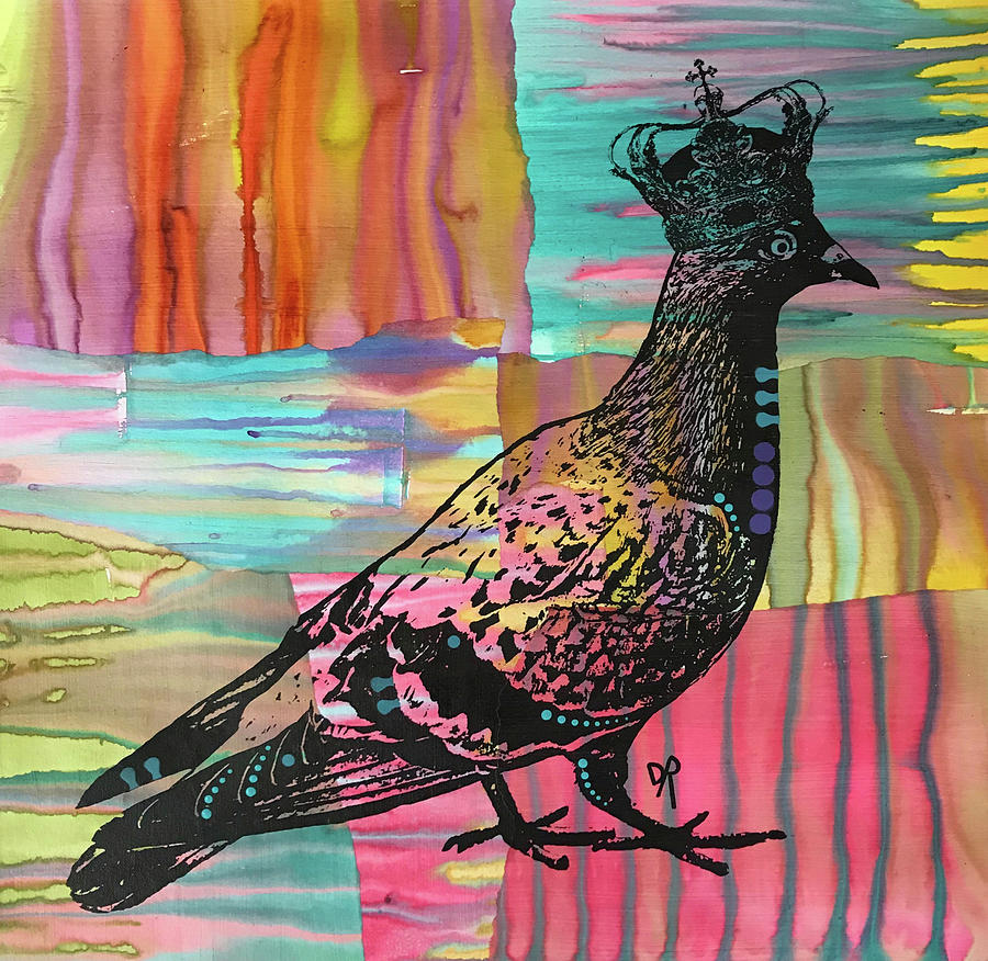 Bird Mixed Media - King Of The Free World #1 by Dean Russo