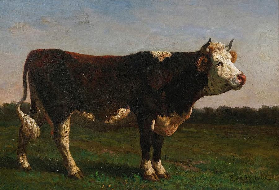 Rosa Bonheur Painting - King Of The Herd by Rosa Bonheur