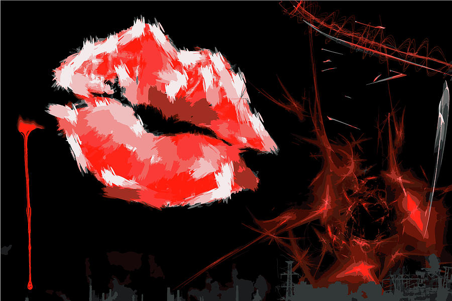 Kiss Of Fire /Wallpaper/Illustration  Digital Art by Aleksandrs Drozdovs