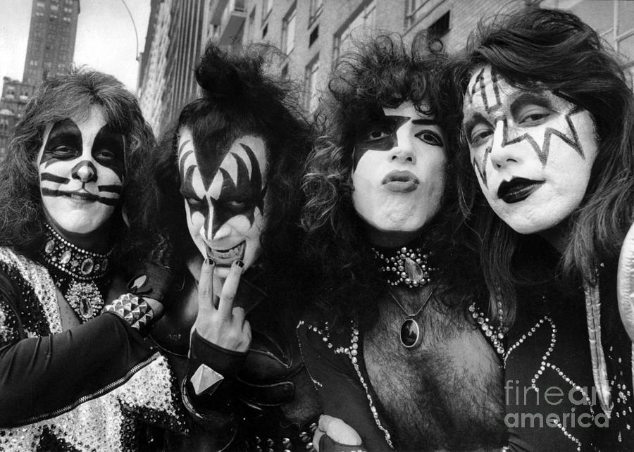 Kiss Rock Group #1 Photograph by New York Daily News Archive