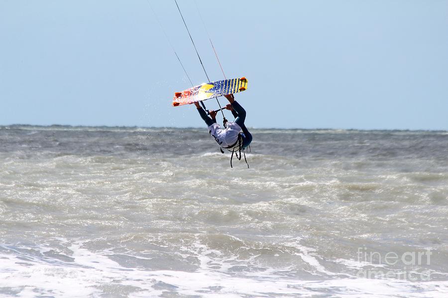 Kite Surfing #1 Photograph by Donn Ingemie