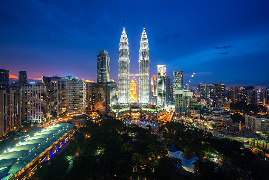 Kuala Lumpur City Skyscraper And Green Photograph by Prasit Rodphan ...