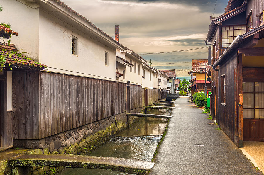 Architecture Photograph - Kurayoshi, Tottori, Japan Old Town #1 by Sean Pavone