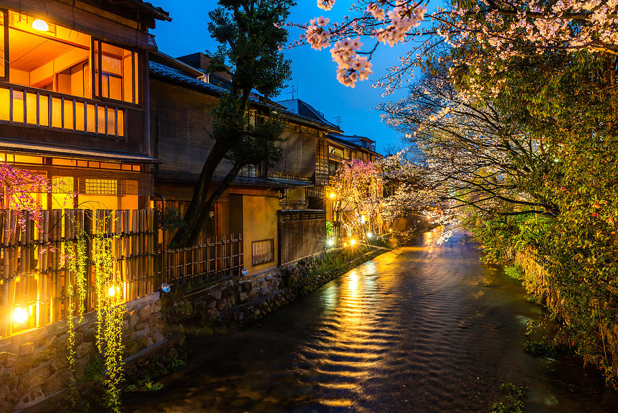 Kyoto, Japan At The Shirakawa River Photograph by Prasit Rodphan - Fine ...