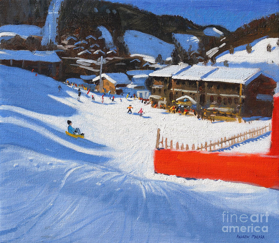 La Clusaz Painting by Andrew Macara