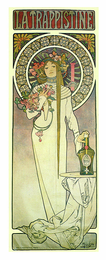 La Trappistine Painting by Alphonse Mucha - Fine Art America