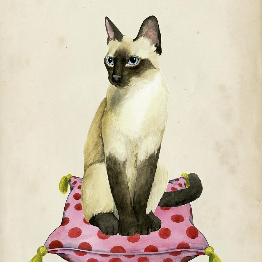 Cat Painting - Lady Cat II #1 by Grace Popp