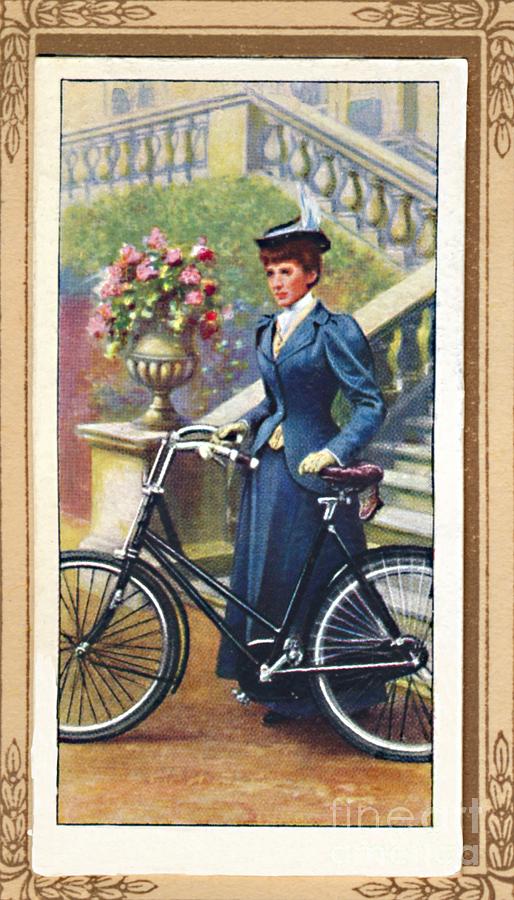 Lady Cyclist #1 Drawing by Print Collector