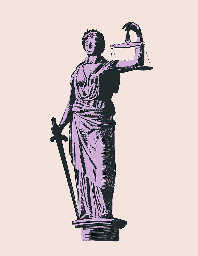 Illustration of lady justice Ornament by CSA Images - Fine Art America