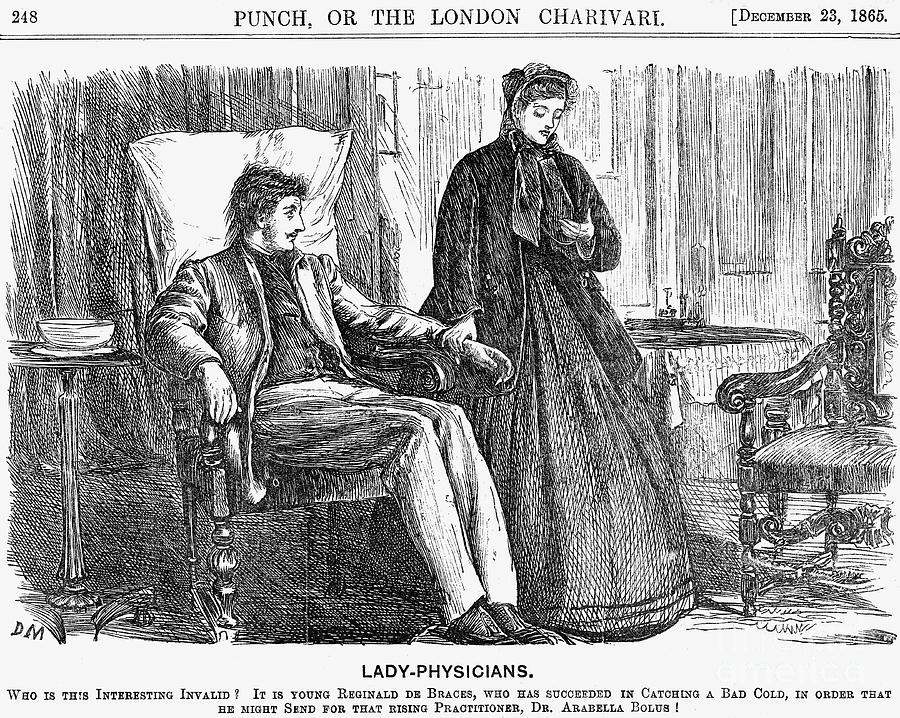 Lady-physicians, 1865. Artist George Du #1 Drawing by Print Collector