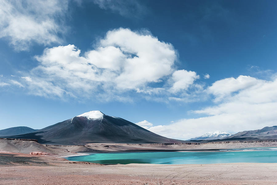 Laguna Verde In Andes Mountains #1 Photograph by Igor Alecsander