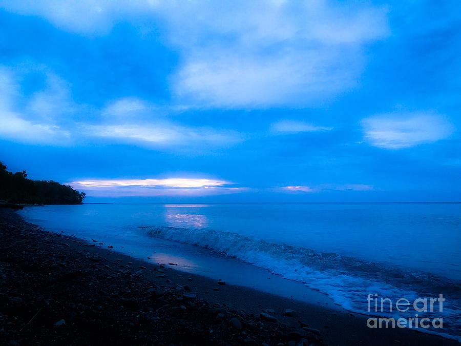 Lake Erie Blues #1 Photograph by Michael Krek