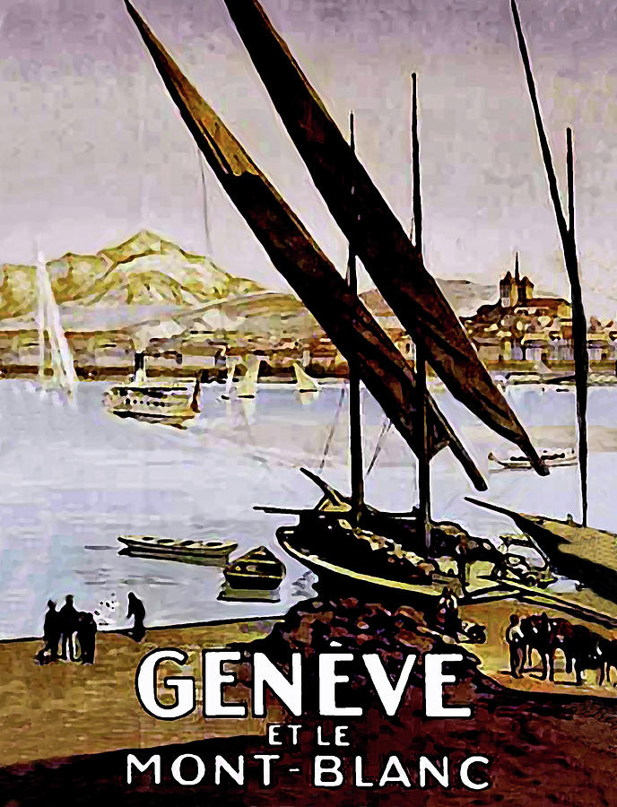 Boat Digital Art - Lake Geneva #1 by Long Shot