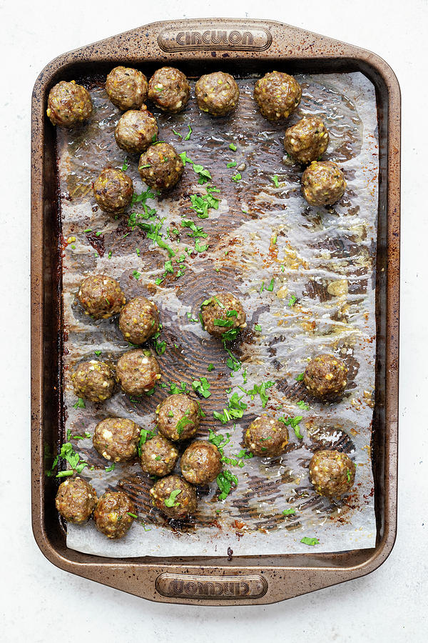 Lamb Meatballs #1 Photograph by Lucy Parissi