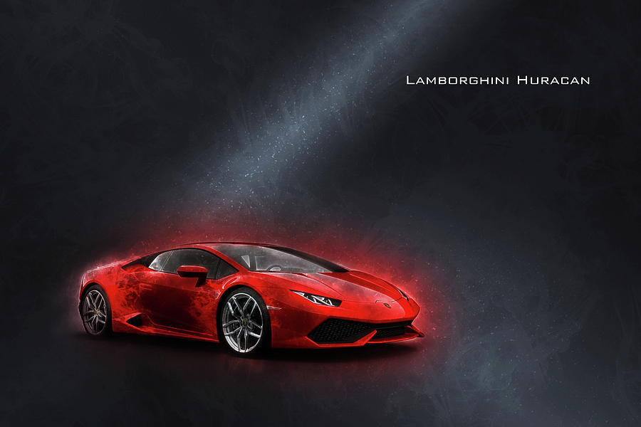 Lamborghini Huracan #1 Digital Art by Airpower Art