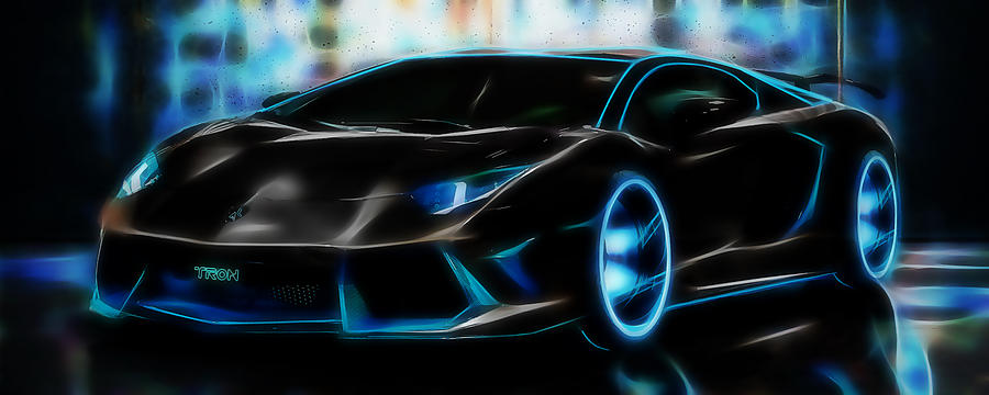 Lamborghini #1 Mixed Media by Marvin Blaine