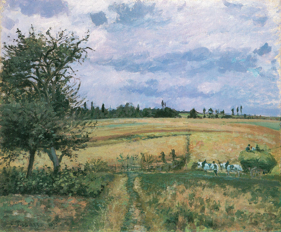 Landscape at Pontoise #1 by Camille Pissarro