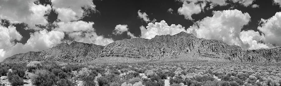 Black And White Photograph - Landscape With Mountains #1 by Panoramic Images