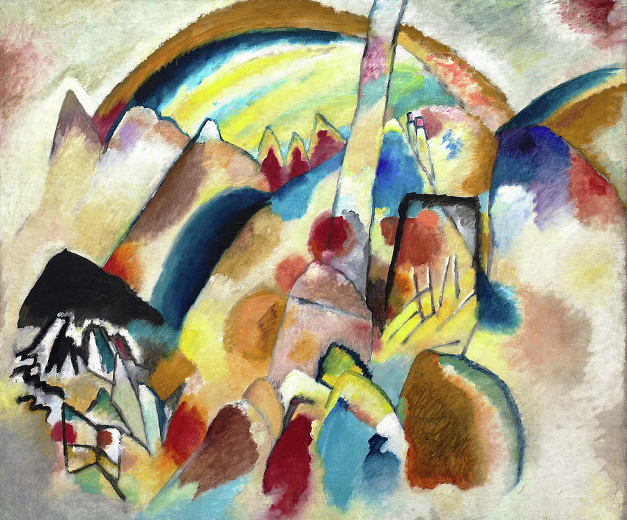 Landscape with Red Spots, No 2 Painting by Wassily Kandinsky