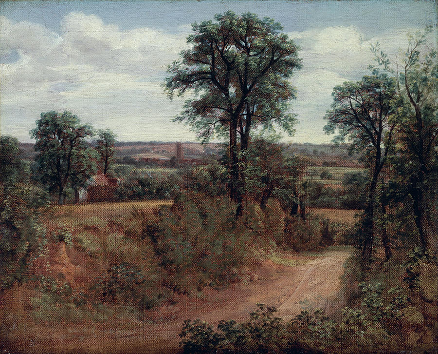 John Constable Painting - Lane near Dedham #1 by John Constable