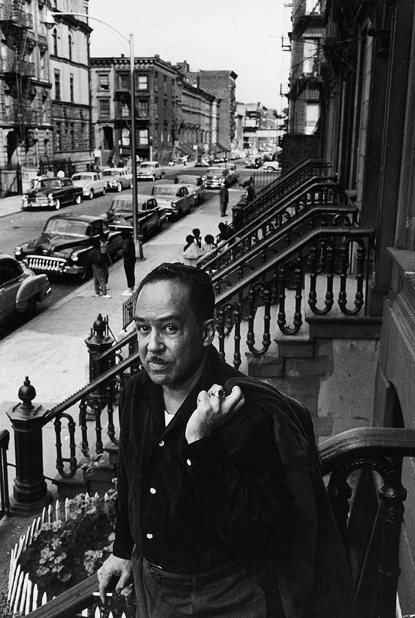 New York City Photograph - Langston Hughes On The Stoop #1 by Robert W. Kelley