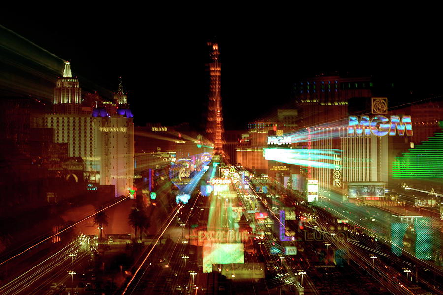 Las Vegas At Night #1 Photograph by Thinkstock Images