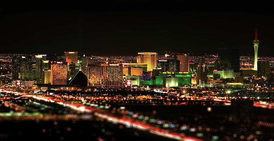 Las Vegas Skyline Photograph by David Toussaint