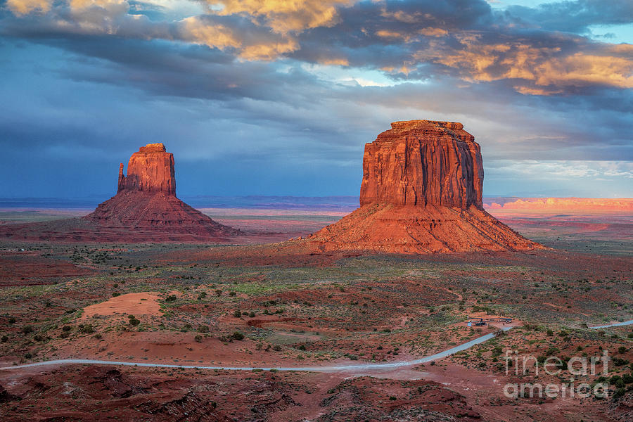 Last Light Over Monument Valley #1 Photograph by Mimi Ditchie