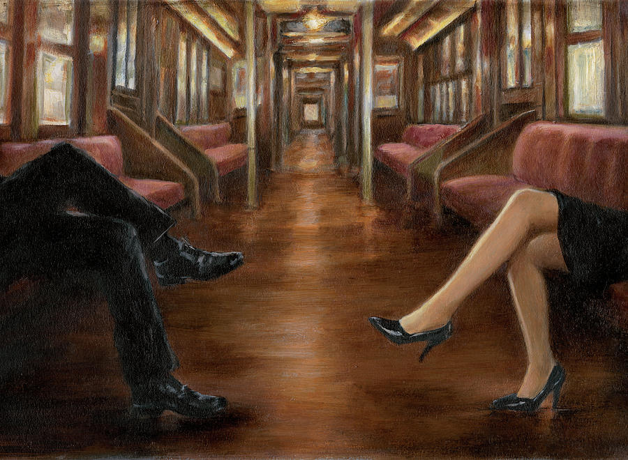 Train Painting - Last Stop #1 by Ethan Harper