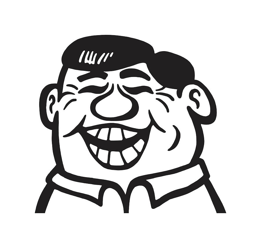 laughing man face
