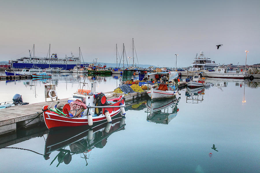 Lavrium Fishing Port #1 Photograph by Alexandros Photos