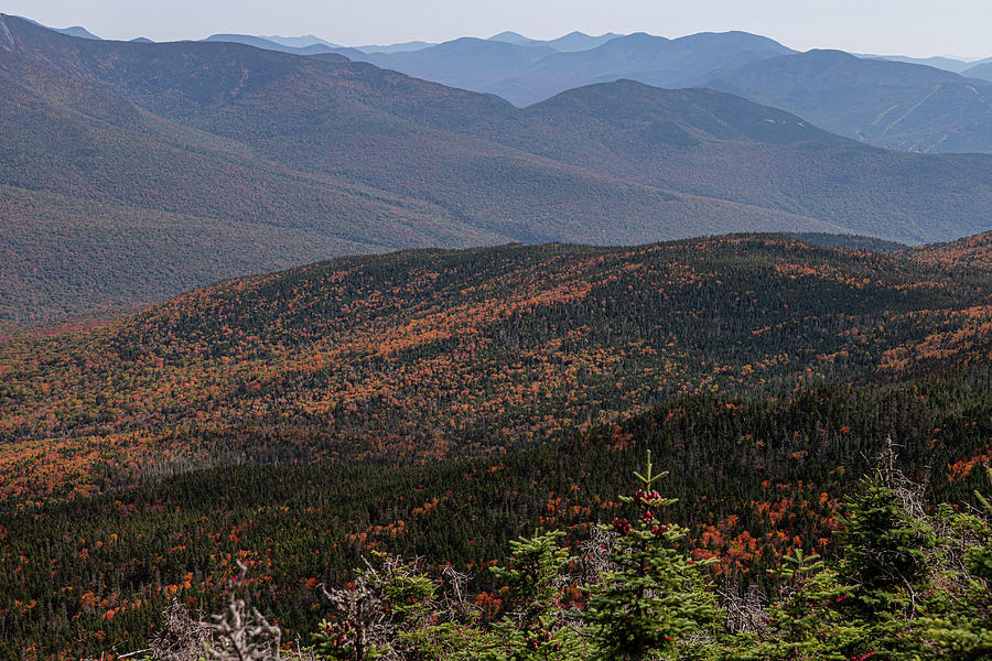 Layers Of Mountains In The Nh White Mountains During Fall. Photograph ...