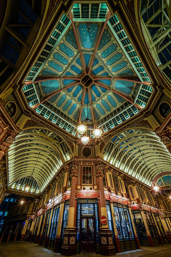 Leadenhall market in London, England, seen from a different perspective. #1 Photograph by George Afostovremea