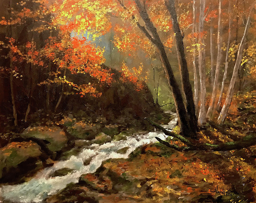 Autumn Painting by Alan Lakin