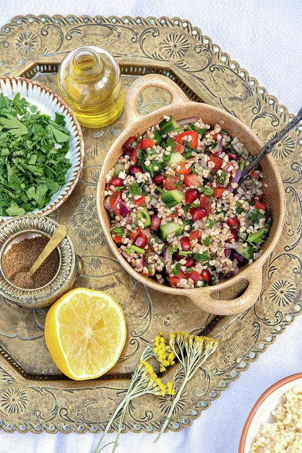 Lebanese Tabbouleh Salad #1 Photograph by Lucy Parissi