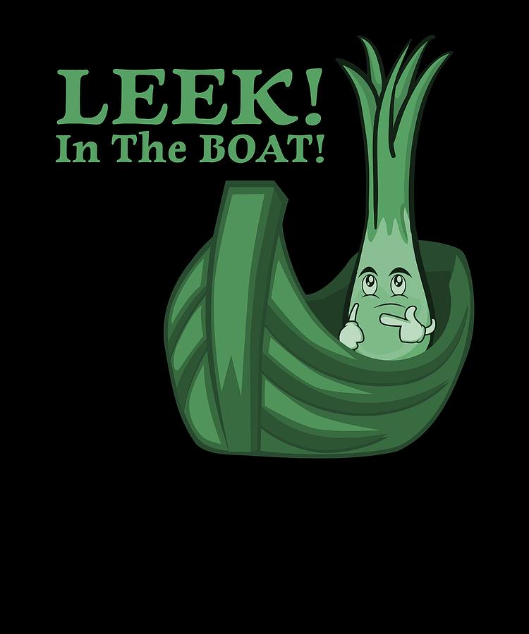 Leek In The Boat #1 Digital Art by Lin Watchorn