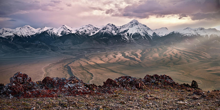 Mountain Photograph - Lemhi Sunset #1 by Leland D Howard